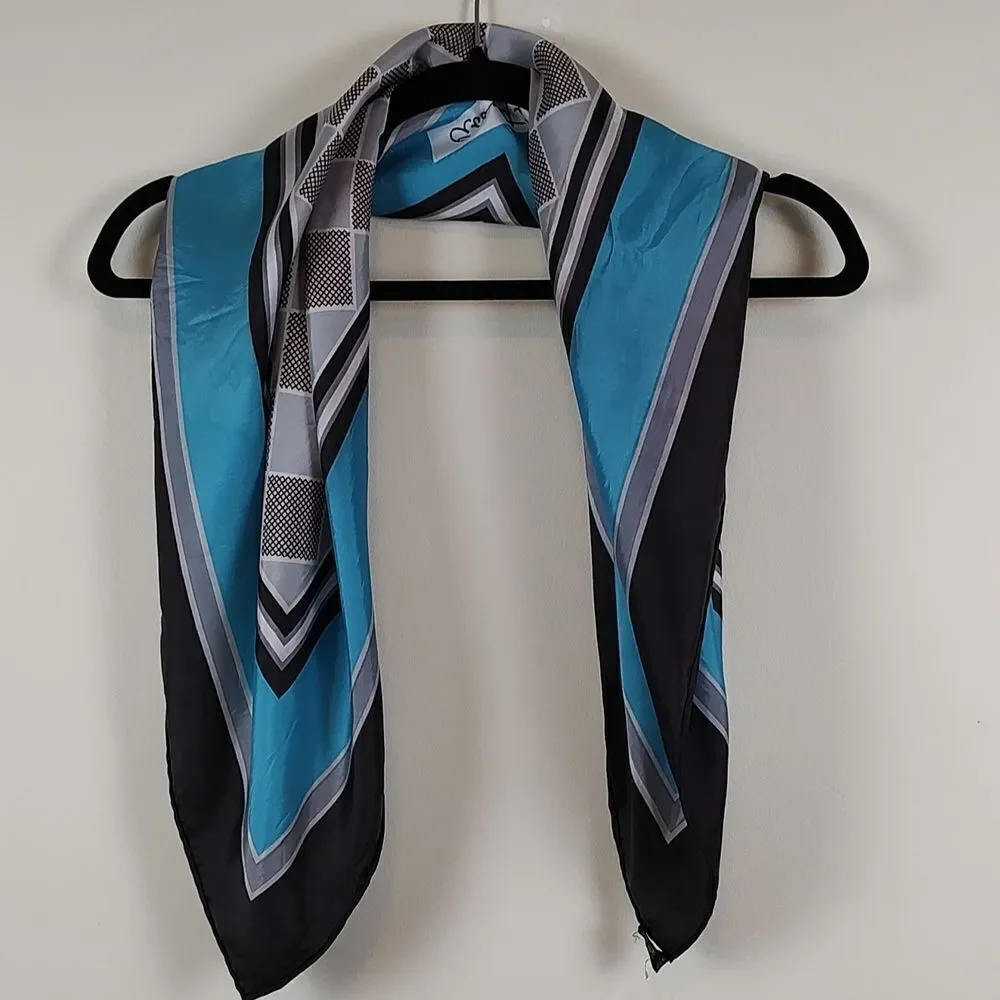 Alberte Geometric Square Scarf Vintage